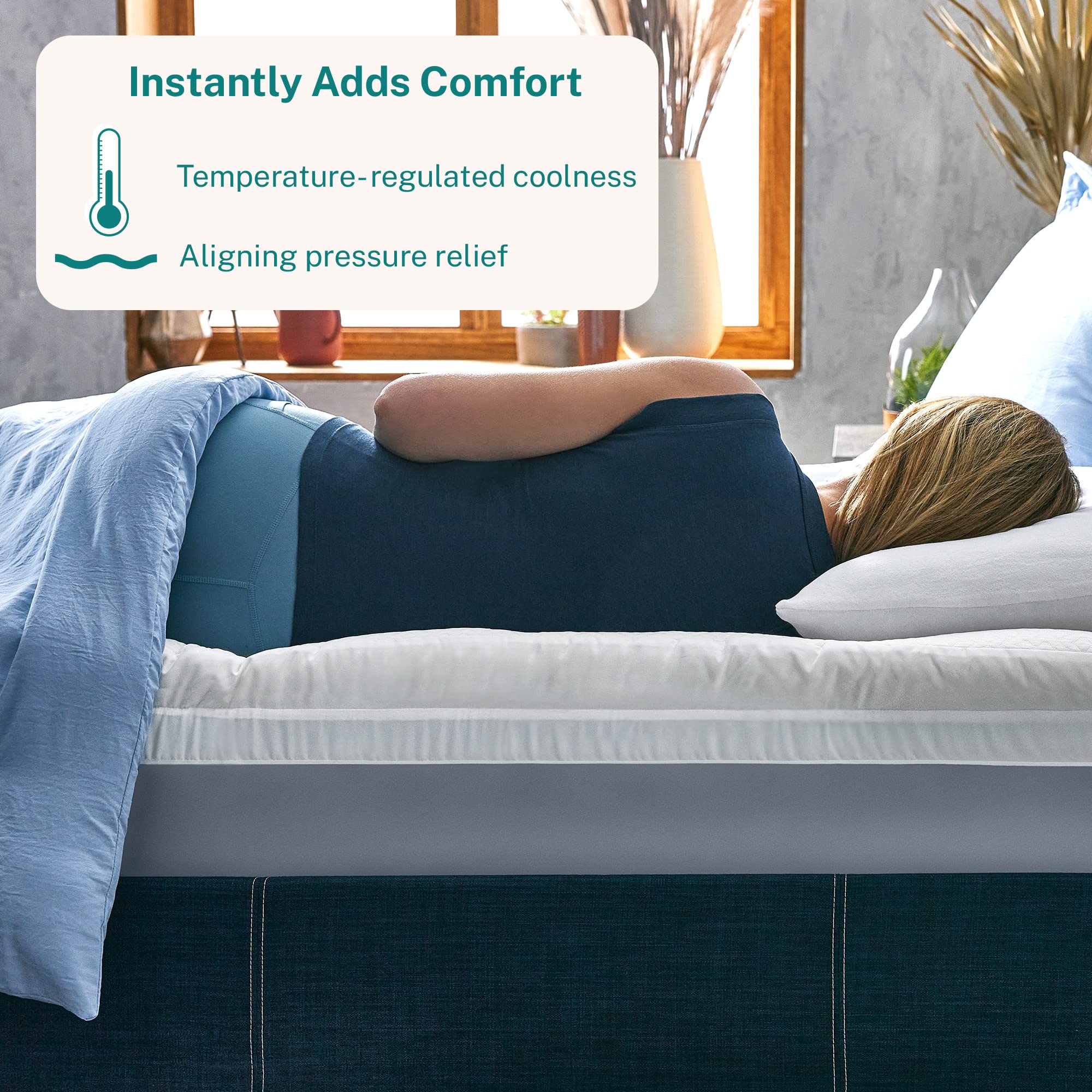 Amazon.com: Sleep Innovations Cooling Comfort Gel Memory Foam Dual